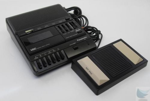 Panasonic rr-830 cassette transcriber dictation recorder w rp-2692 foot pedal for sale