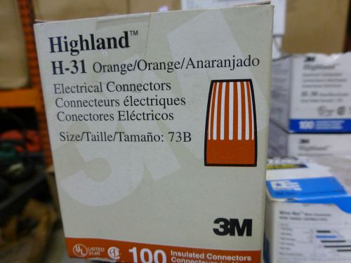 Highland H-31 Orange 3M Electrical connectors 73B LOT OF 400 pieces