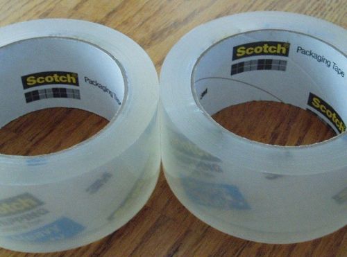 2 Scotch 3M Packaging Tape Heavy Duty tapes Clear Final SALE