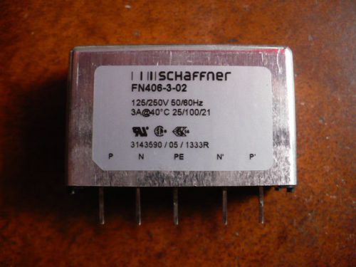 Schaffner FN406-3-02 AC Power line filters 125/250 V 50/60 Hz New Lot 10 Parts