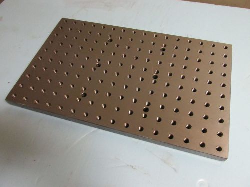 FIXTURE PLATE, 10&#034; x 16&#034;, PRECISION GROUND, TAPPED HOLES ON 1&#034; C/C