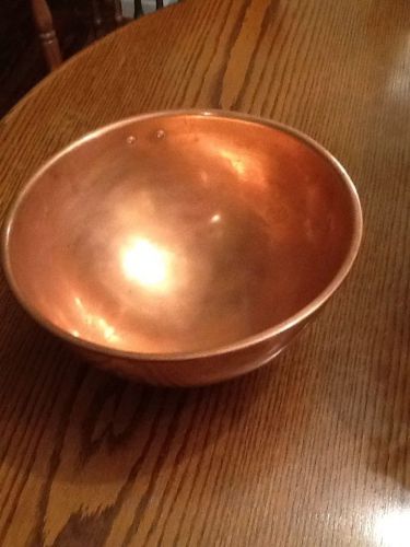 CHEF&#039;S BIG Heavy Duty COPPER Whisking Mixing Bowl 12 &#034;