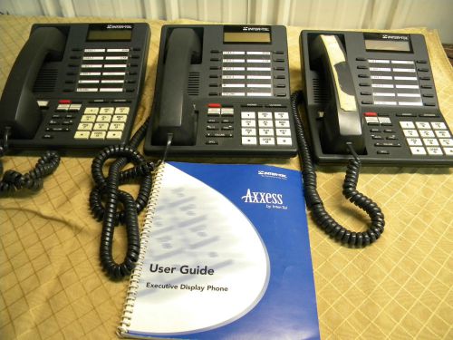 Lot of 3 Inter-tel Telephones KTS Standard w/ LCD 550.4000