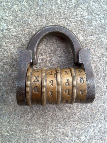 This item is a vintage Brass Barrel Lock