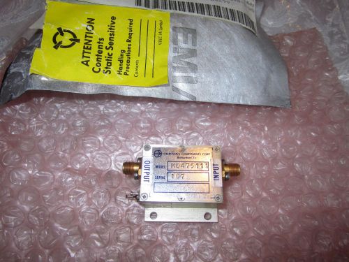 microwave components corp  AMPLIFIER     MD475111  +15V      **Special $16