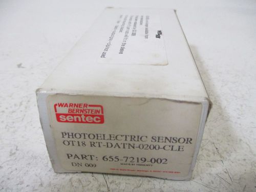 Warner ekectric 655-7219-002 photoelectric sensor *new in a box* for sale