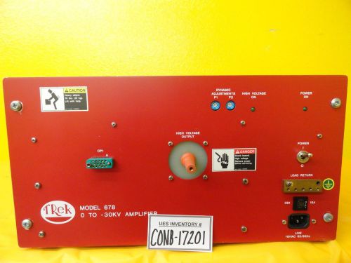 Trek 678 0 to -30kv scan amplifier varian e19000790 used working for sale