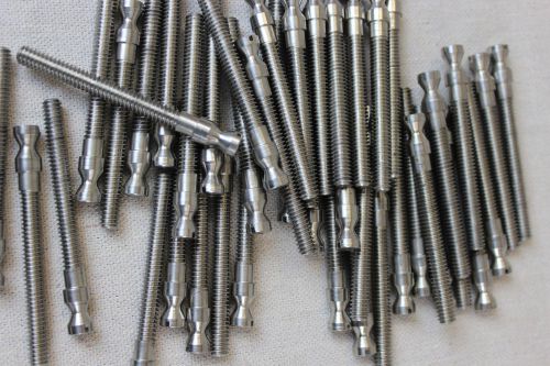Lot of 44 ~ 1/4 - 20 x 2&#034; Stainless Steel Leveling Bolts ~ Slotted End