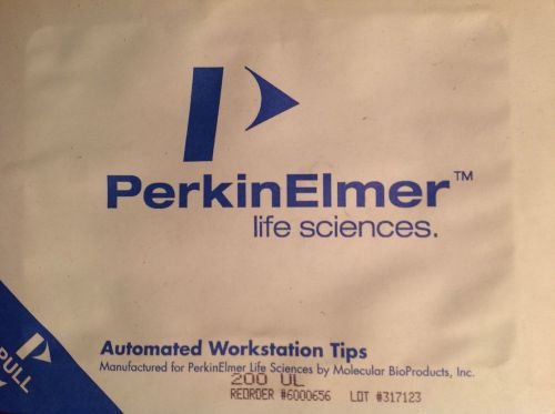 Perkin Elmer 6000656, Automated Workstation Tips 200 UL 96 tips, 1 tray