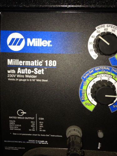 Millermatic 180 Wire Welder