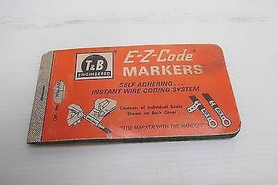 Vintage t and b e -z code markers wire coding system for sale