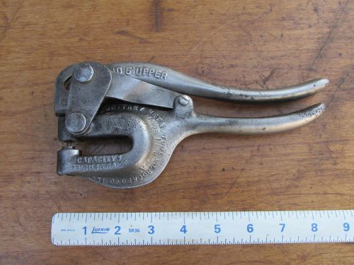 VINTAGE ROPER WHITNEY NO 5 JR HAND HELD HOLE METAL PUNCH MADE IN USA LQQK!