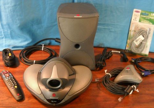 Polycom vsx 7000s *complete &amp; tested* version 9.0.6.2  sub, mic, remote, cables for sale