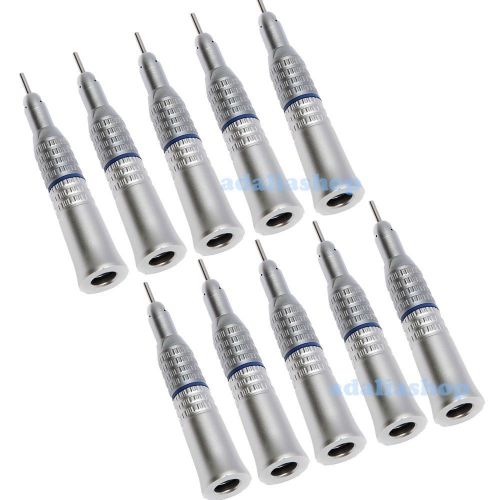 10pcs Dental Slow Low Speed Handpiece Straight Nose Cone fit 1:1 E-type Motor