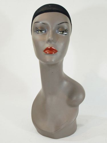 Adopt a Vintage Female Mannequin Head- 1980&#039;s era, Wig/Hat display - Has issues