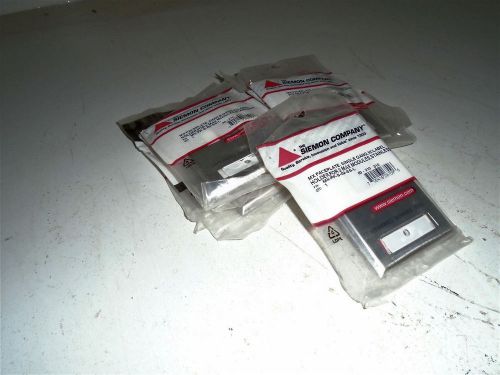 SIEMON MX-FP-S-02-SS-L SINGLE GANG STAINLESS FACE PLATE FOR 2 MAX MODULES LOT 9