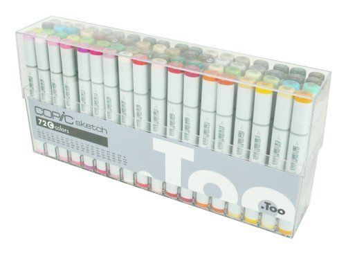 New Too Copic 72 Colors C Set Marker Pen