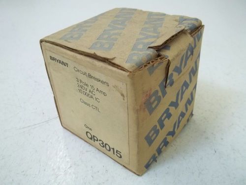 BRYANT QP3015 CIRCUIT BREAKER *NEW IN A BOX*