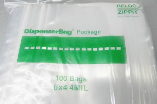 ZIPLOCK BAGS 6x4 CLEAR 4MIL POLY BAGS RECLOSABLE BAG 400 Pcs 4 Mil RELOC 6&#034; x 4&#034;