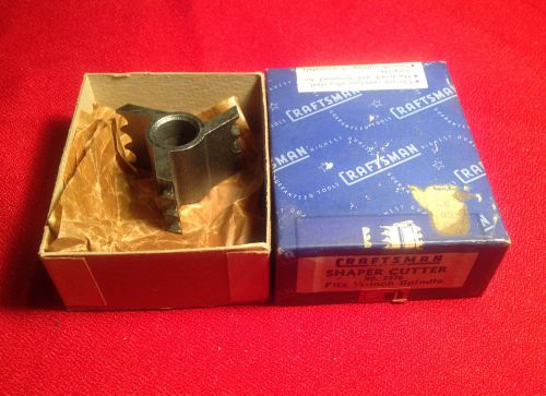 Vintage craftsman no. 2376 shaper cutter, 1/2&#034; spindle, chrome vanadium alloy for sale