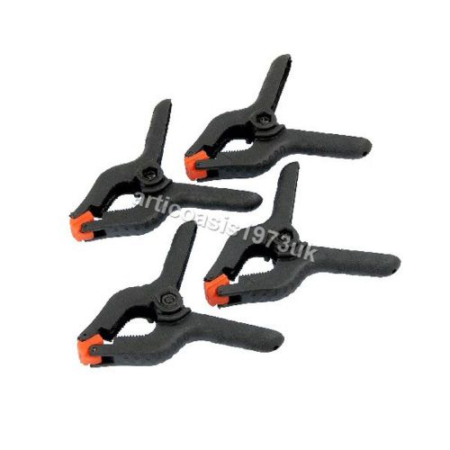 3 1/2&#034; Nylon Swivel Jaw Spring Clamp - 4 Pc - Frame Wood Picture Hobby Clamps