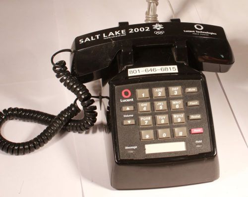 2002 Salt Lake City Winter Olympics LUCENT 2500 YMGP-003 Desk Phone Black