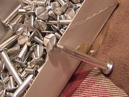 Aluminum screw posts charles leonard 1 1/2 &#034; 100 in box 3/16 dia. binding supply for sale