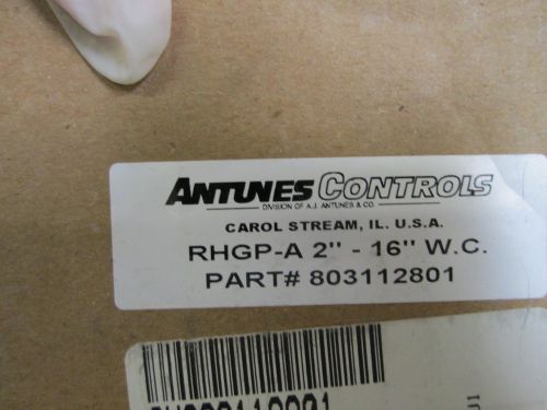 ANTUNES CONTROLS HIGH PRESSURE SWITCH RHGP-A *NEW IN BOX*