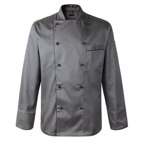 Newshine Unisex Phoenix Piping Apparel Executive Chef Coat Grey