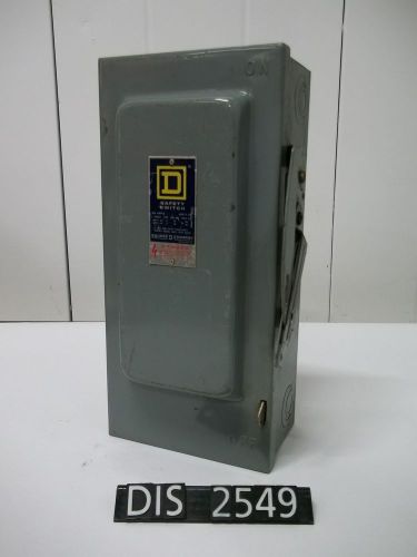 Square D 600 Volt 60 Amp Fused Disconnect (DIS2549)