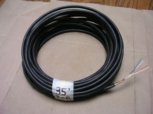 Underground 2 pair telephone cable, 35&#039;, icky pic gel filled, metal  shield for sale