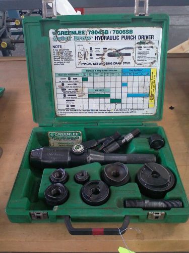 GREENLEE HYDRAULIC PUNCH DRIVE 7804SB WITH CASE 186