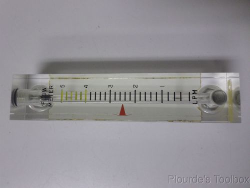 Used Unbranded 0-5 LPM Air Flow Meter with Movable Indicator, 55-193029-00