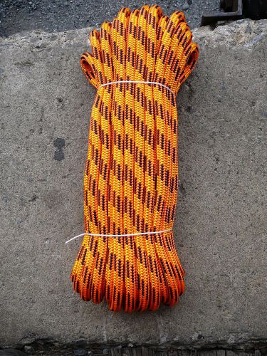 Yale xtc-24 strand arborist rope, tree line, climbing line 7/16&#034; x 85&#039; orange for sale