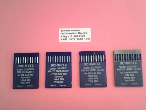 Schmetz needles uy128- for coverstitch sewing machine # 60-70-80 &amp; 9090 for sale
