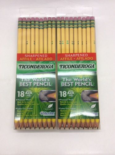 Dixon Ticonderoga Pre-Sharpened Pencil 2 Yellow Barrel 13818 36 Pack Total