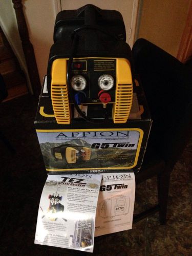 Appion G5 Twin, Twin Cylinder Refrigerant Recovery Unit Used 40 Hours! Read On=&gt;