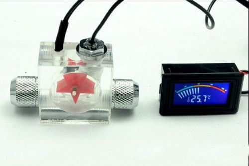 Flow Scout Meter with LED light And Pointer Thermometer For Water Liquid Cooler