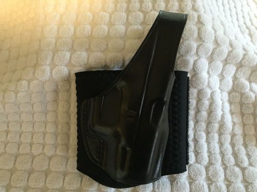 Galco leather ankle glove holster for glock - 26/27/33 black right hand ag286 for sale