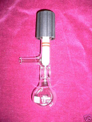 New reaction round bottom flask, 10ml, adjustable ptfe for sale