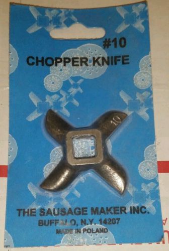 NEW#10 Chopper Knife from THE SAUSAGE MAKER INC replacement grinder stuffer meat