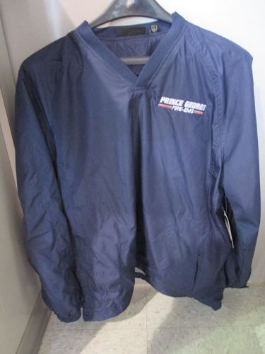 Dunbrooke apparel wind &amp; water resistant jersey--large- w/prince george fire-ems for sale