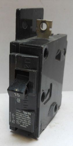 Siemens type bq 1 pole 120/240vac molded case circuit breaker bq1-b015 15a for sale