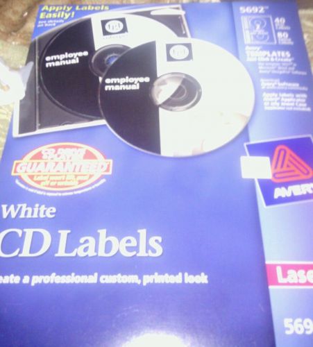 Avery Cd/dvd And Jewel Case Spine Laser Label - Permanent 100 / Pack White
