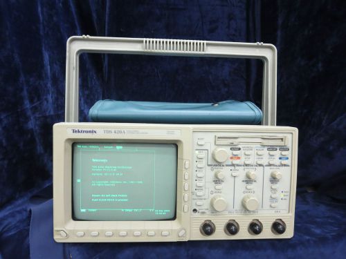 Tektronix TDS-420A TDS420A 4-ch Oscilloscope options 05/13/1F/1M/2F