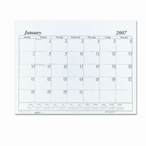 House of Doolittle One-Color Monthly Desk Pad Calendar Refill, 22w x 17h, 2013