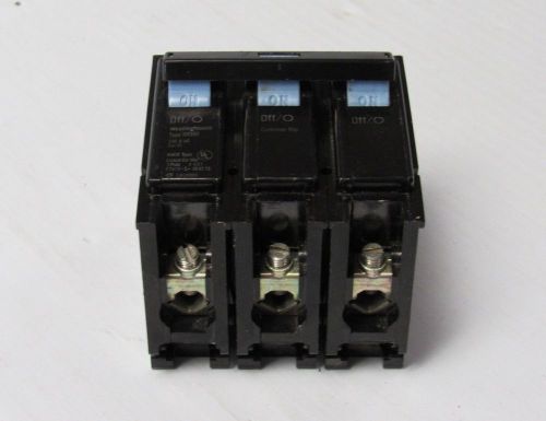 Square d circuit breaker br350 3 pole 3p 50 amp a 50a 240vac - used for sale