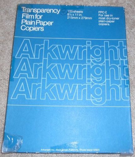 Arkwright Transparency Film for Plain Paper Copiers with Stripe 85 SHEETS