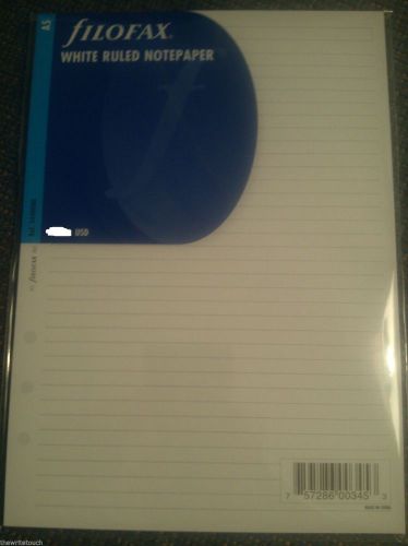 Filofax Papers Ruled Notepad, White  A5 - 343008