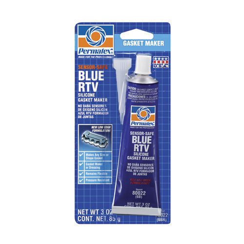 Permatex sensor-safe blue rtv silicone gasket maker, 3 oz. tube  #80022 for sale